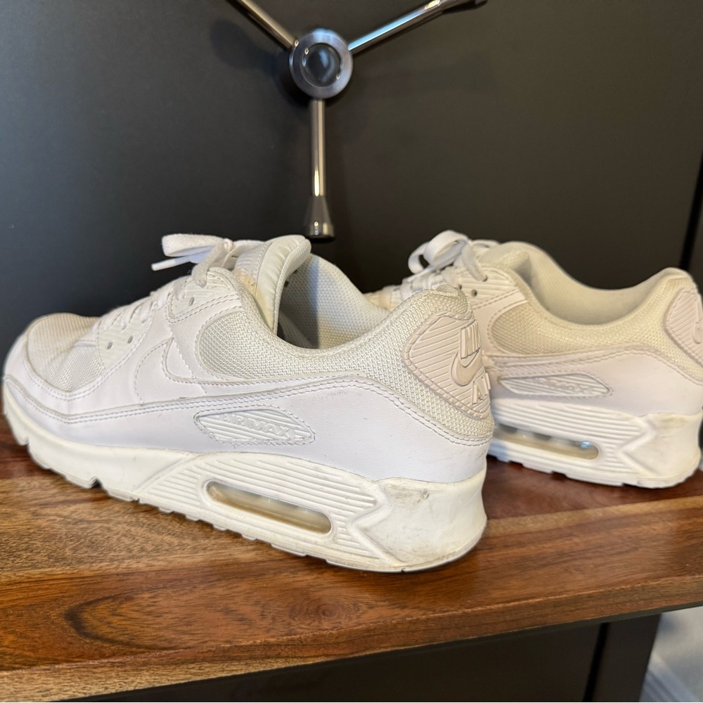 Nike Air Max 90 Triple All White CN8490 100 Mens Sneaker Shoe Lifestyle